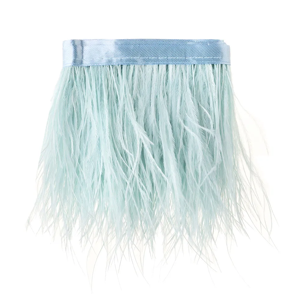 حفلة لتقوم بها بنفسك فستان الزفاف الحرف اكسسوارات 8-10 سنتيمتر واسعة ريش النعام تقليم 1 متر أعمدة طويلة الشريط Selvage