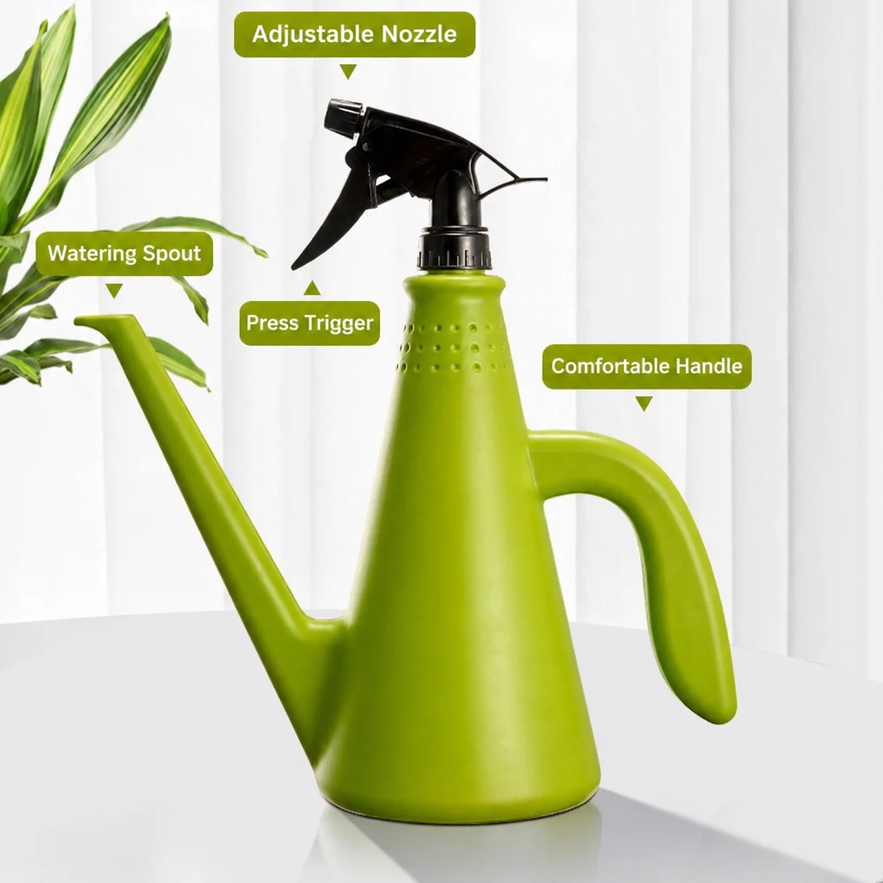 Manual air-press dual-use watering can and spray bottle for succulents and green plants  mist sprayer  a must-have for home gard