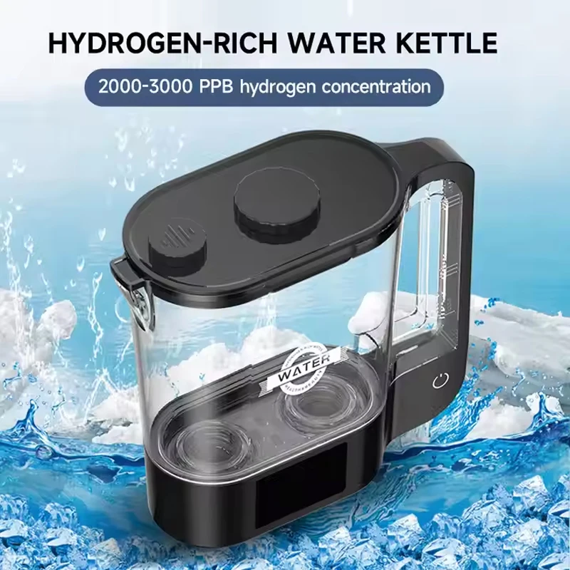 

2L Hydrogen Water Pitcher SPE PEM Tech Hydrogen Water Kettle Usb Charging Portable Hydrogen Water Generators For Home Office