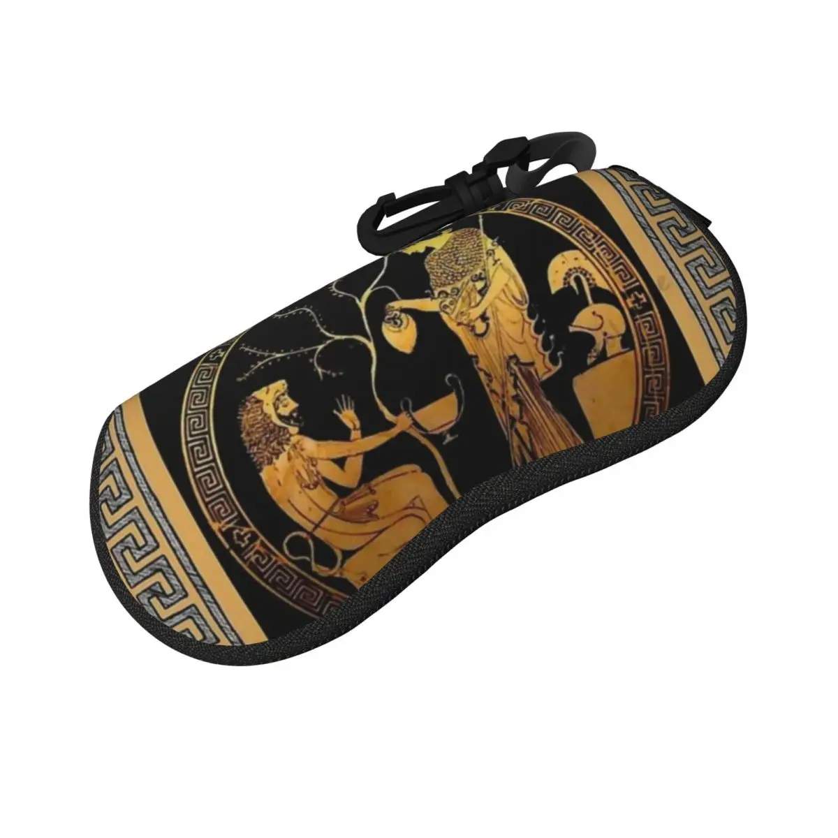 

Ancient Greek Mythology Shell Glasses Case Portable Sunglasses Box Women Men Soft Eyeglass Bag Pouch