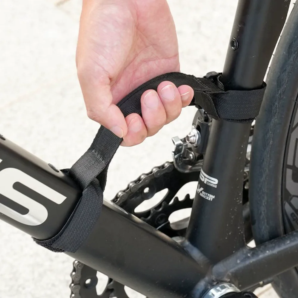 Black Bicycle Carrying Strap Hand Straps Luggage Tie Organization Straps Effort-Saving Portable Straps Tie Strap Bike Equipment