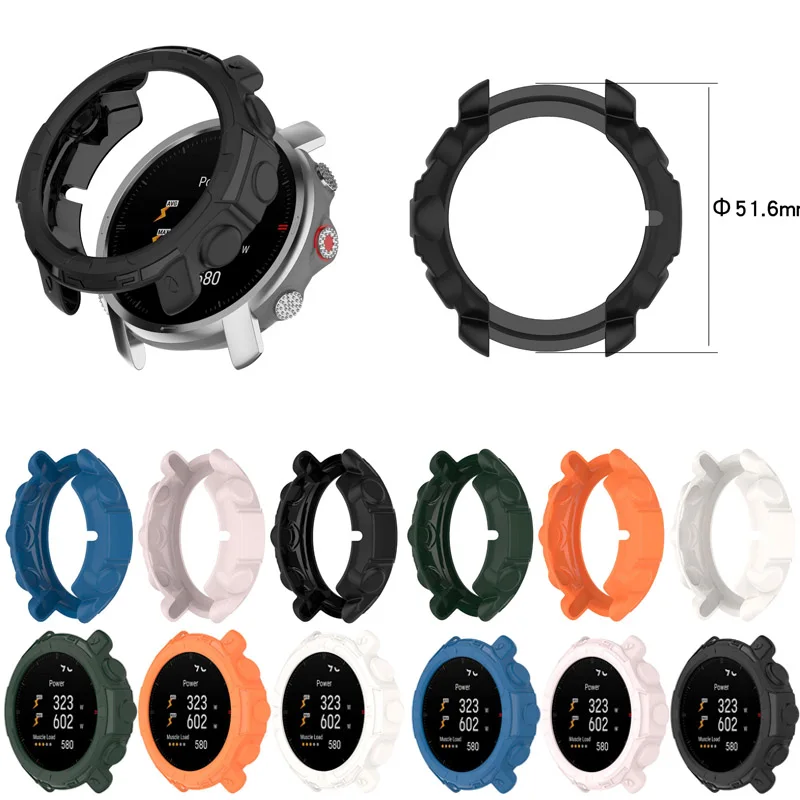 Мягкий чехол-рамка с краями для смарт-часов Polar Grit X Pro, защитная пленка для экрана, защитный бампер, аксессуары