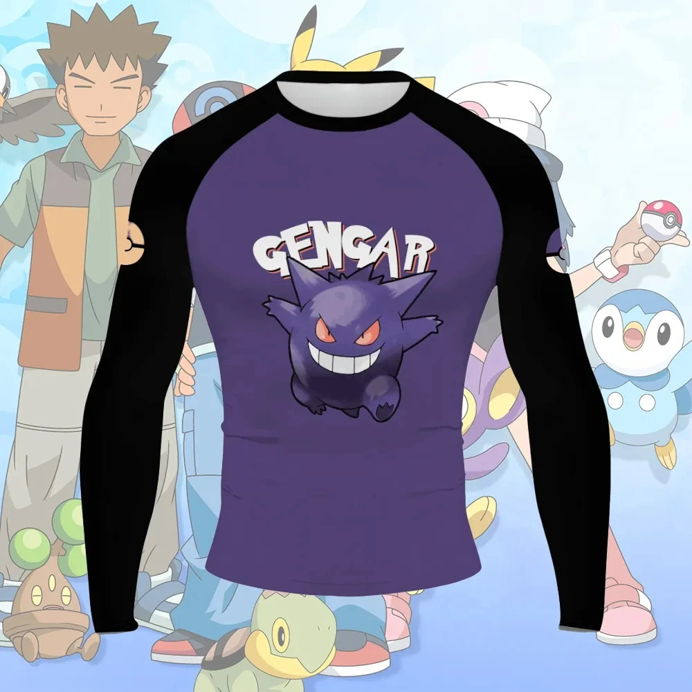 

2026 Summer Men's New Geng Gui Printed Fitness Outdoor Sports Leisure Long Sleeve T-shirt Role Playing familyMatching、kids