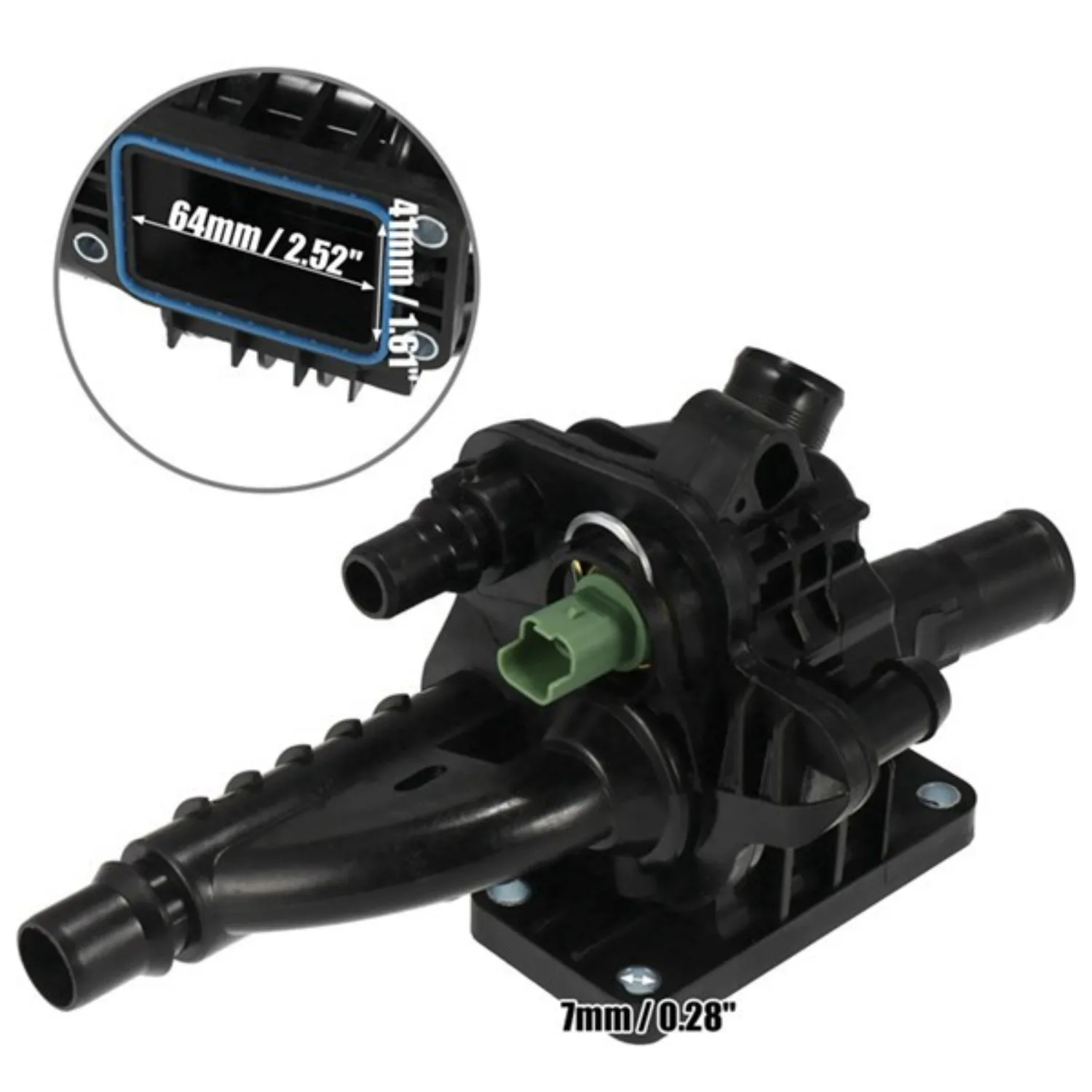 

Coolant Thermostat Housing 1336AX 9684588980 For Peugeot 207 208 308 508 2008 3008 Citroen C3 C4 C5 DS 1.6HDI