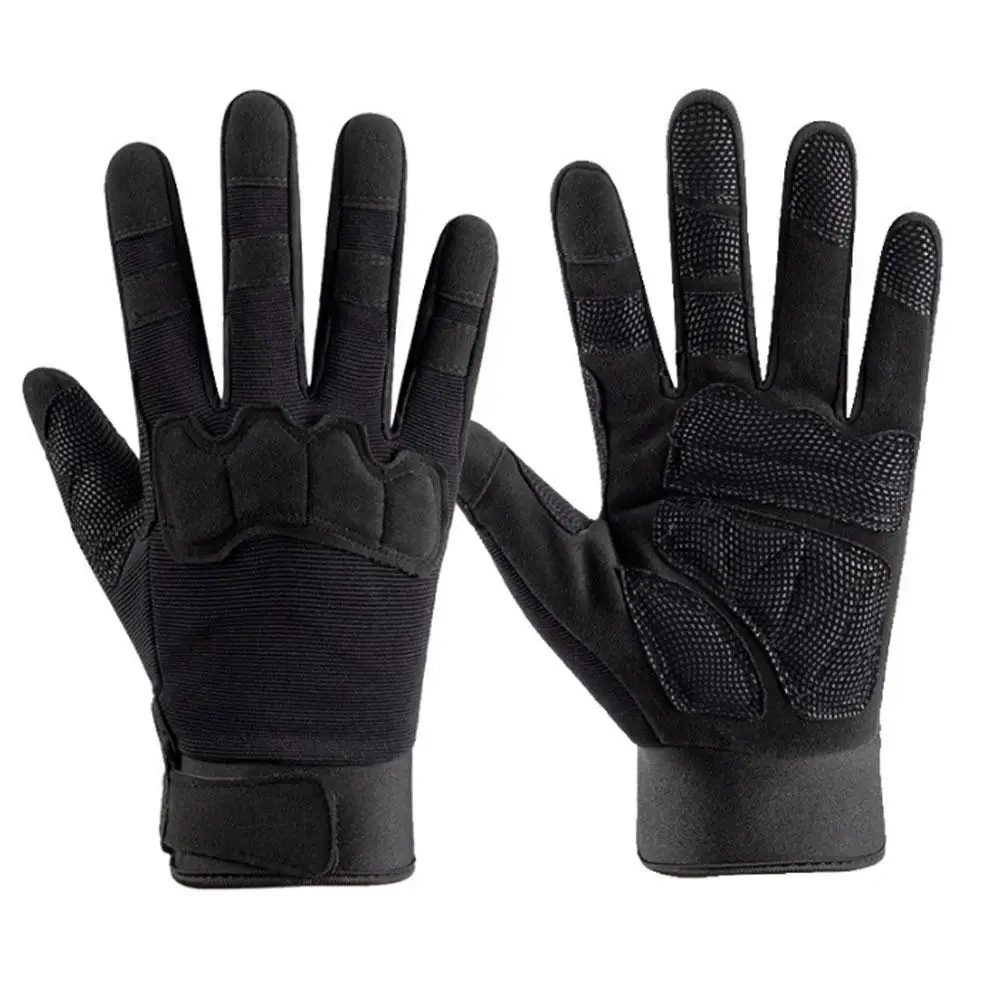 1 Pair Outdoor Sports Tactical Gloves Full Finger Mittens Touch-screen Outdoor Cycling Sports Training Protective Gloves