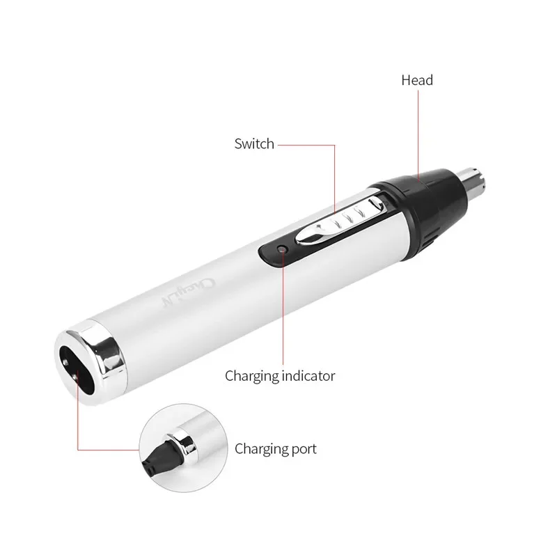 ماكينة قص الشعر اللاسلكية الاحترافية من CkeyiN، ماكينة تشذيب الحواجب والأنف، ماكينة حلاقة اللحية الكهربائية