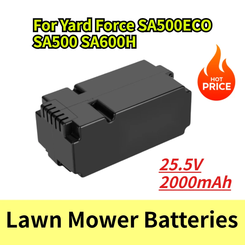 

25.5V 2000mAh-5200mAh Lawn Mower Batteries for Yard Force SA500ECO SA500 SA600H