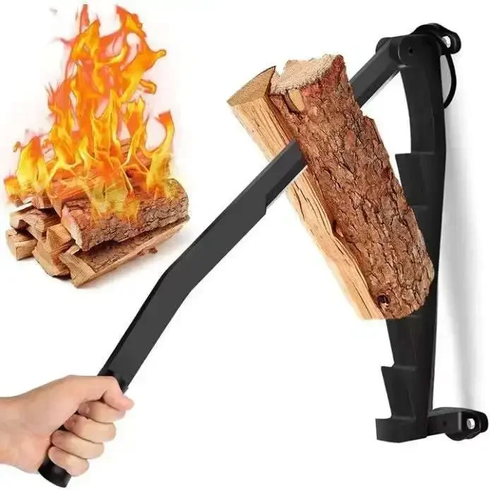 New Wall-mounted Wood Splitter Manual Wood Splitter Outdoor Camping Tool Home Wood Dispenser