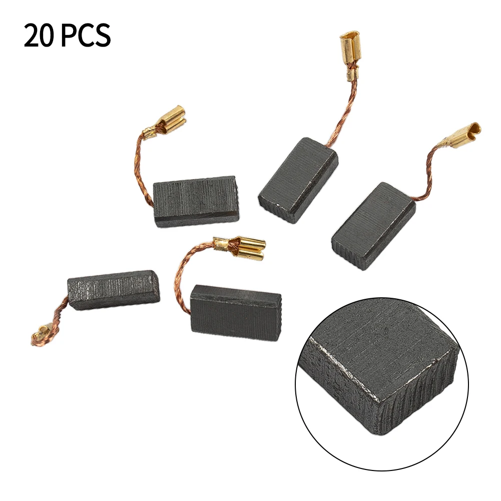 20 Pcs Motor Carbon Brushes 15*8*5mm Replacement Parts For Bosch Angle Grinder Electric Supplies Power Tools Accessories