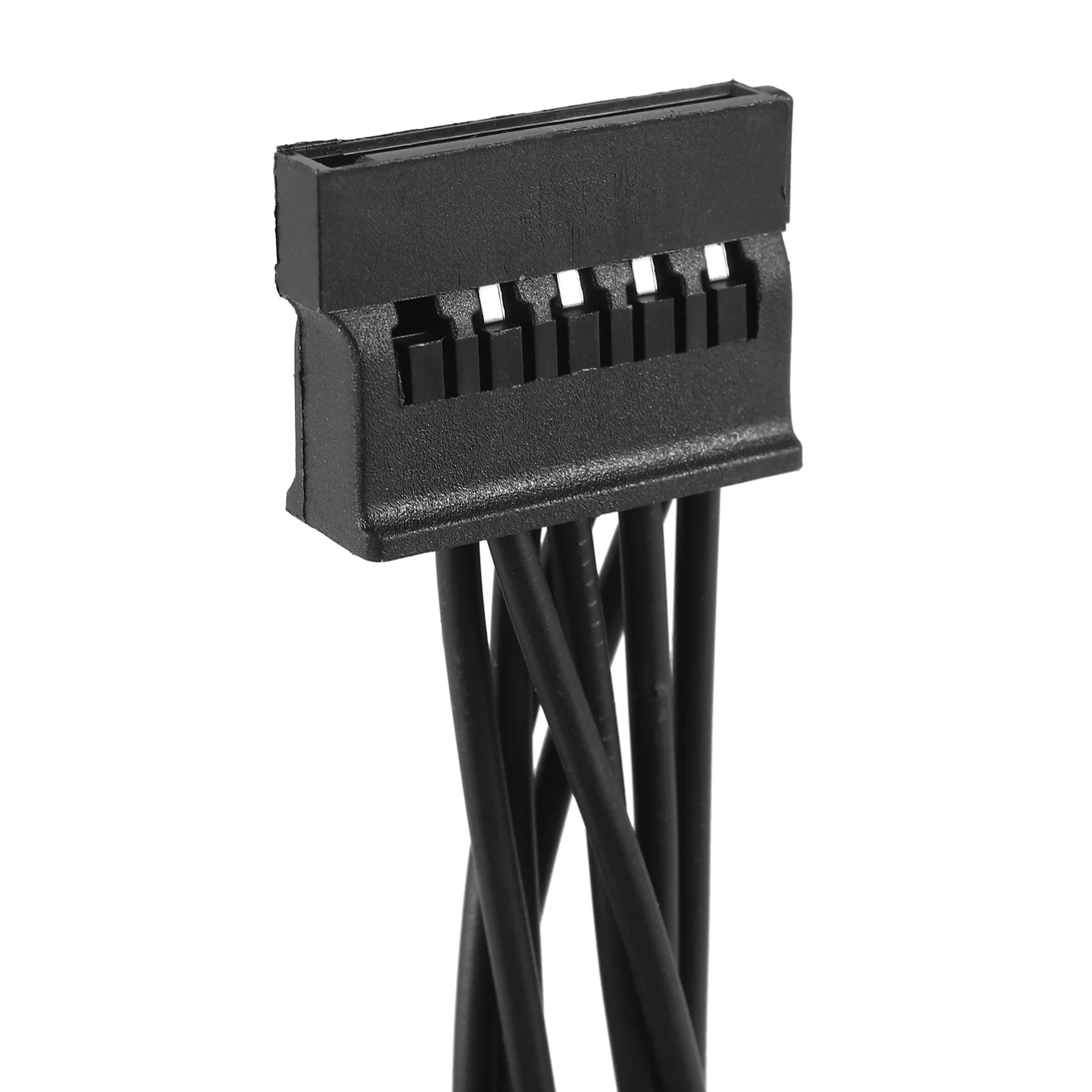 2PCS Molex 4Pin IDE To 5 SATA 15Pin Hard Drive Power Supply Splitter Cable For DIY PC Sever 18AWG 4-Pin To 15-Pin Power