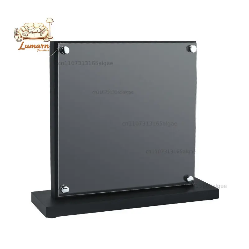 New simple acrylic double-sided magnet holder creative household magnetic storage holder countertop magnetic rack
