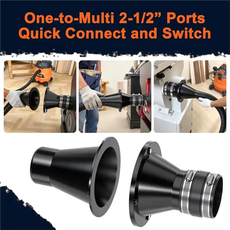 [NEWA76K!】 Magnetic Dust Collector Fittings Dust Collector Kit Vacuum & Dust Collector Parts