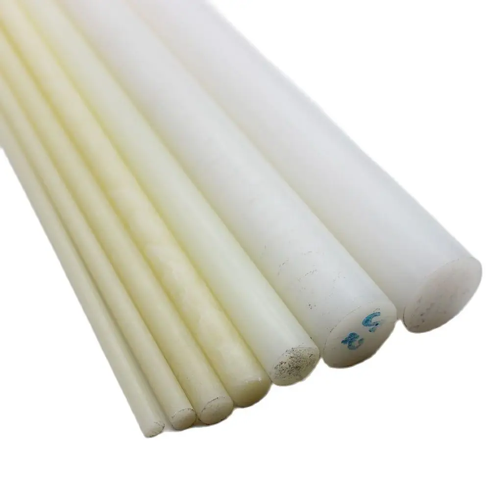 Imagem -04 - Haste Redonda do Nylon Pa6 Barra Natural Branca Coordenador Plástico