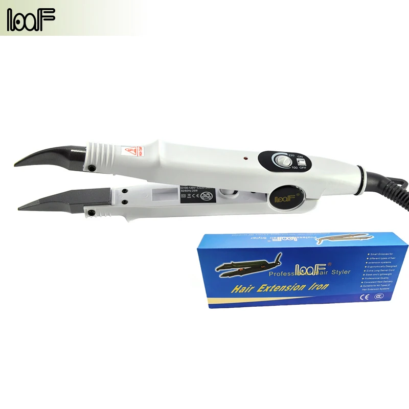 

LOOF Heat Hair Connector Temperature Controllable Heating Iron Heat Keratin Hair Extensions Tools Display Mini Iron Fusion