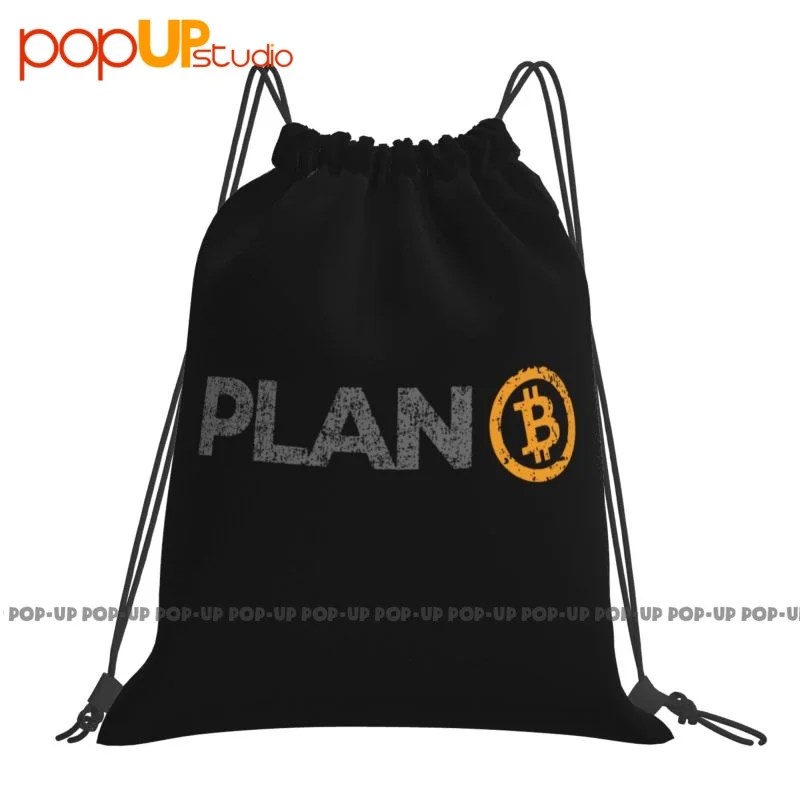 Bitcoin Plan B Crypto Hodl Btc Cryptocurrency Bitcoin Drawstring Bags Gym Bag Swimming Clothes Backpacks