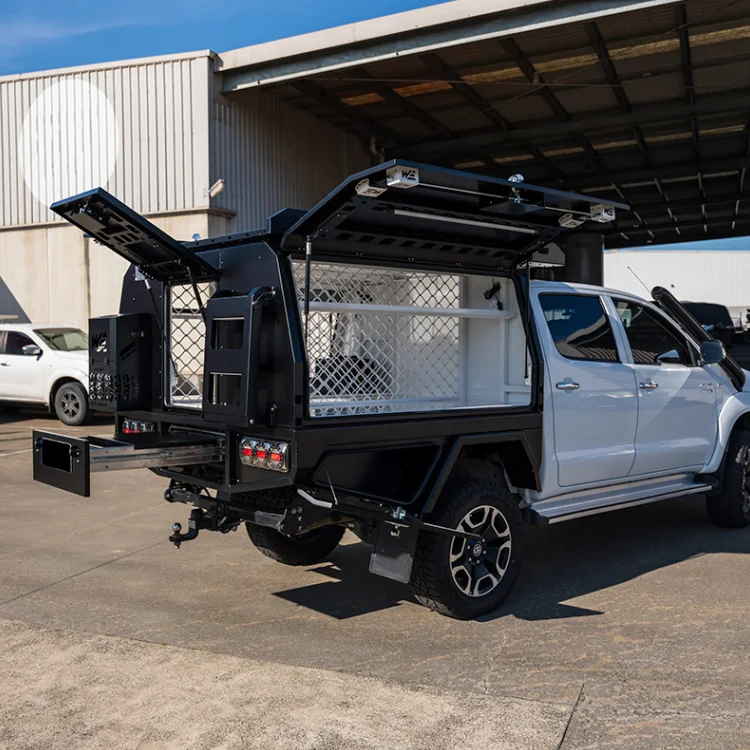 Customized Pickup Truck Cover Truck Canopy 4x4 Slide On Topper Camper Hardtop New 2024 aluminum ute canopy for sale