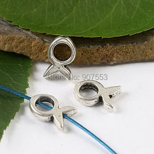 

20pcs Tibetan Silver Fish Shaped Spacer Frame H1658 Charms for Jewelry Making