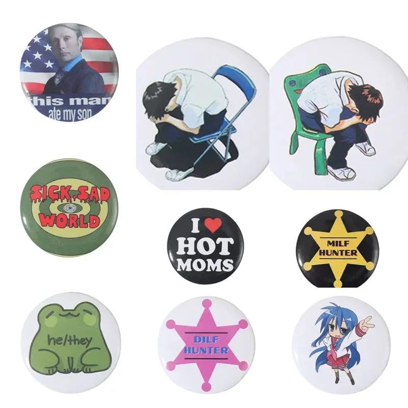 Pines Lapel Pins Cartoon Frog Brooch for Clothes Badge Clothing Accessories Medal Enamel Pin Badges on Backpack Women's Brooches