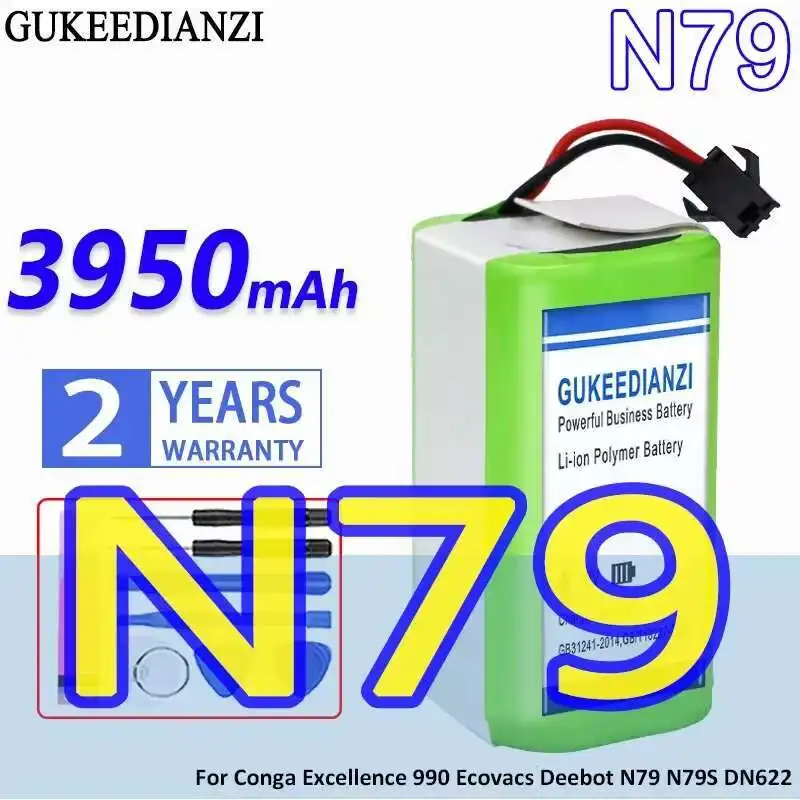 

Для Conga Excellence 990 Ecovacs Deebot N79 N79S DN622 Eufy Robovac 11 11S 12 15C 15S 35C Легкий аккумулятор 3950 мАч