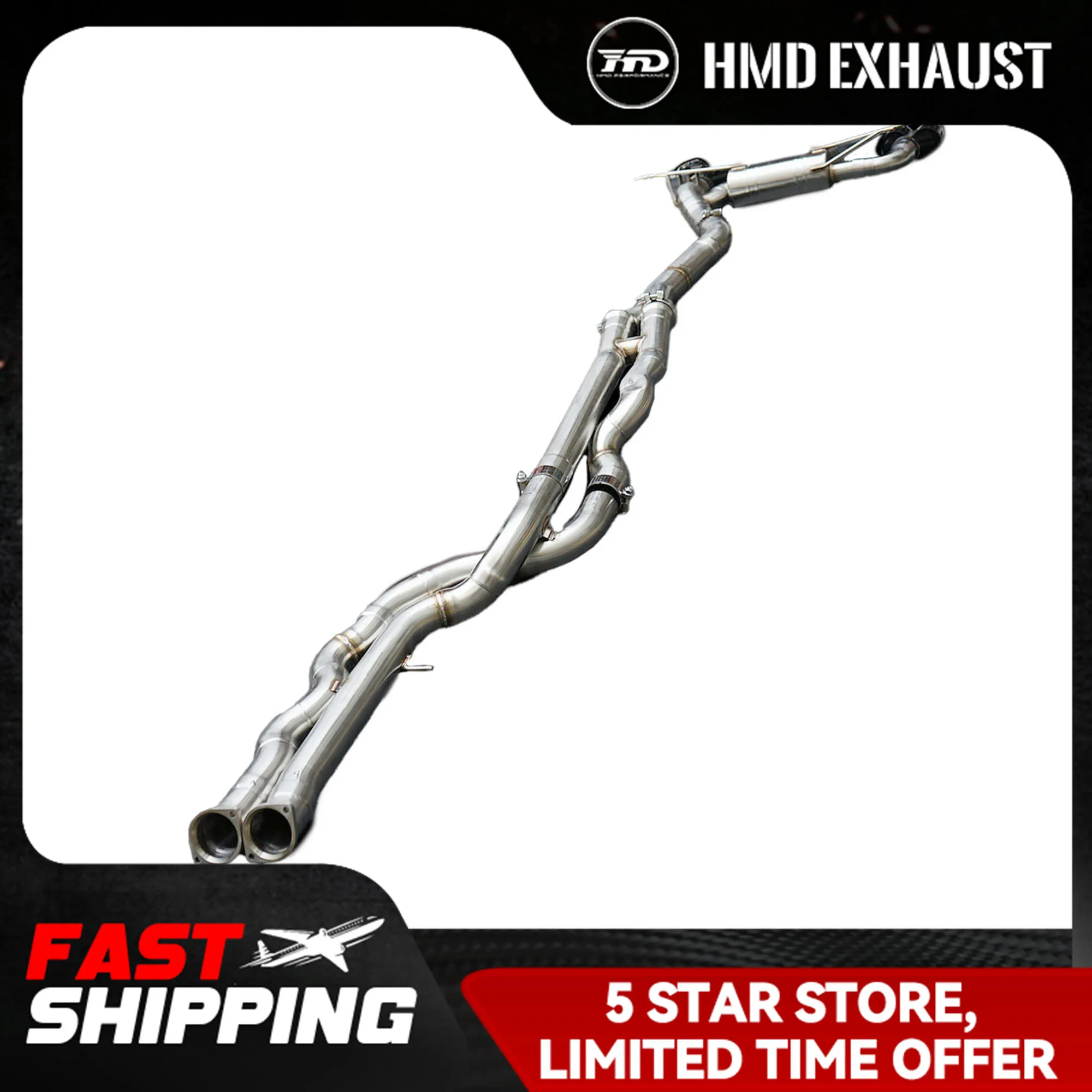 

HMD Exhaust System Stainless Steel High Flow Performance Catback For BMW F8X M3 M4 Stainless Steel With Valve