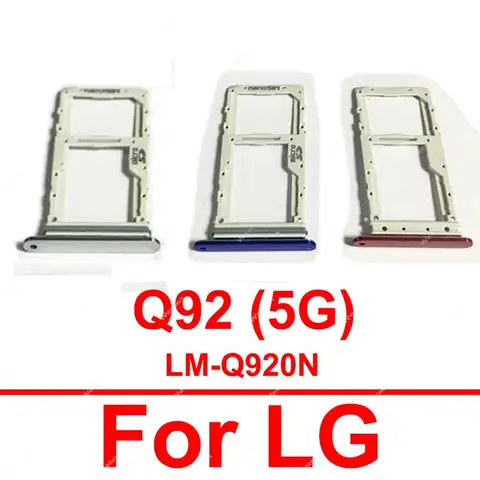 SIM 카드 트레이 거치대, LG Q92 5G LM-Q920N SIM 카드홀더 거치대 카드 소켓 리더 교체 어댑터