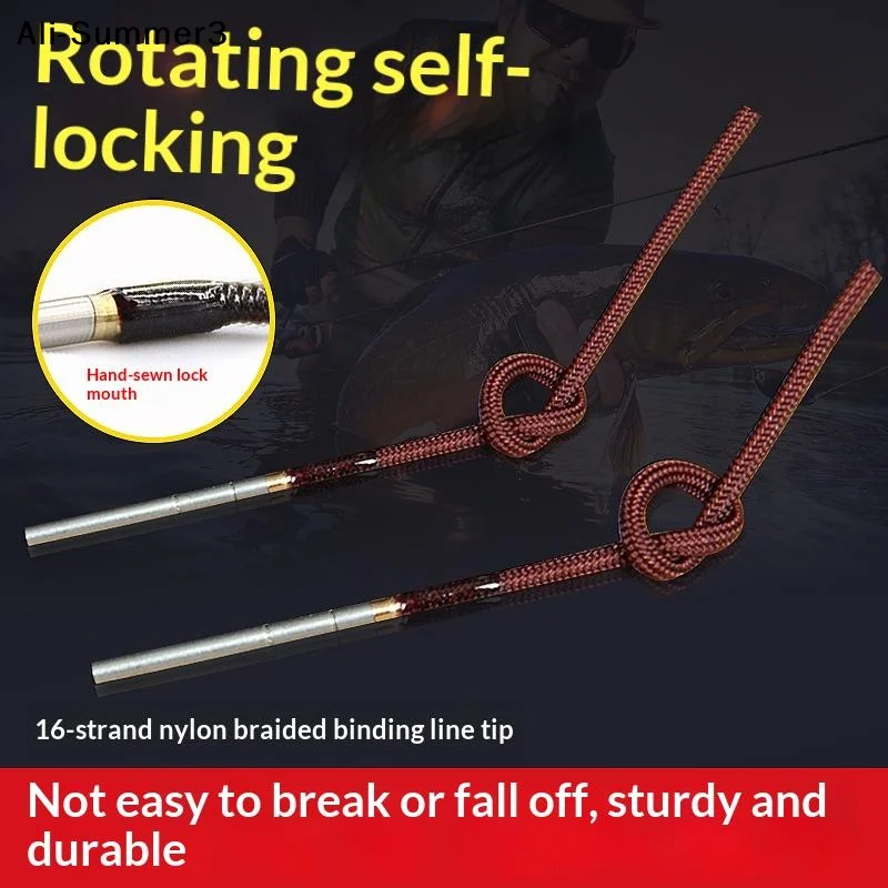 【S3】10Pcs Stainless Steel Swivel Anti-rod Tip Rope Main Line