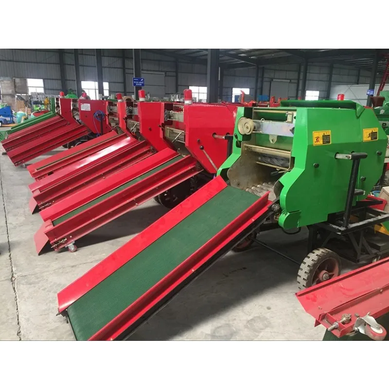 Automatic Corn Silage Bale Compact Design Mini Square Hay Baler Corn Silage Baler Packing Machine