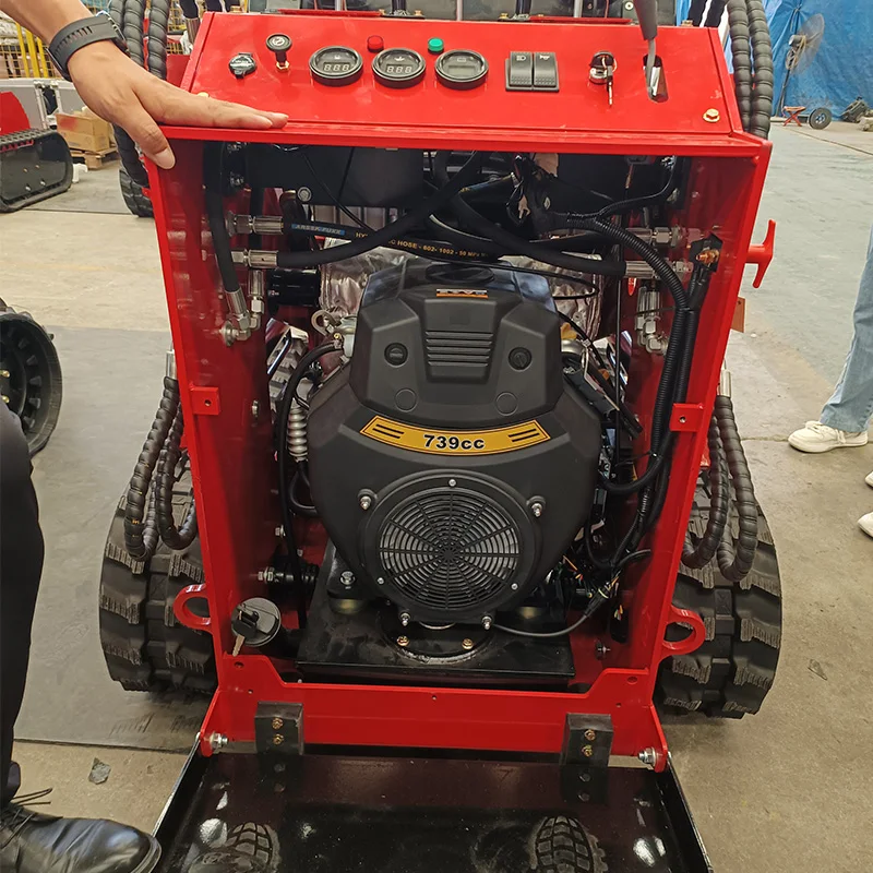 Small Wheel Loader Skid Steer 4 Functions In One Diesel Compact Loader Ideal For Agriculture Gardening And Material Move