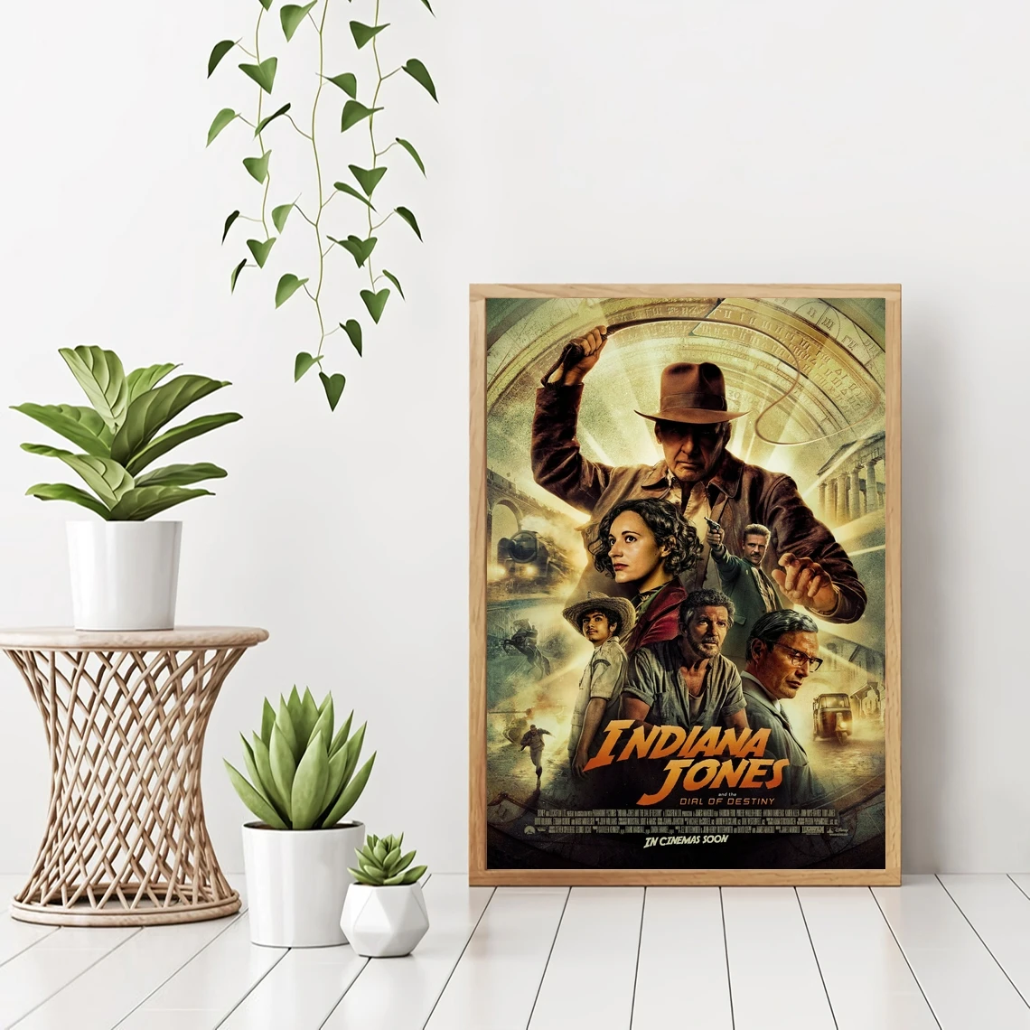 Indiana Jones And The Dial Of Destiny Movie Poster Canvas Art Print Home Decoration Wall Painting ( No Frame )