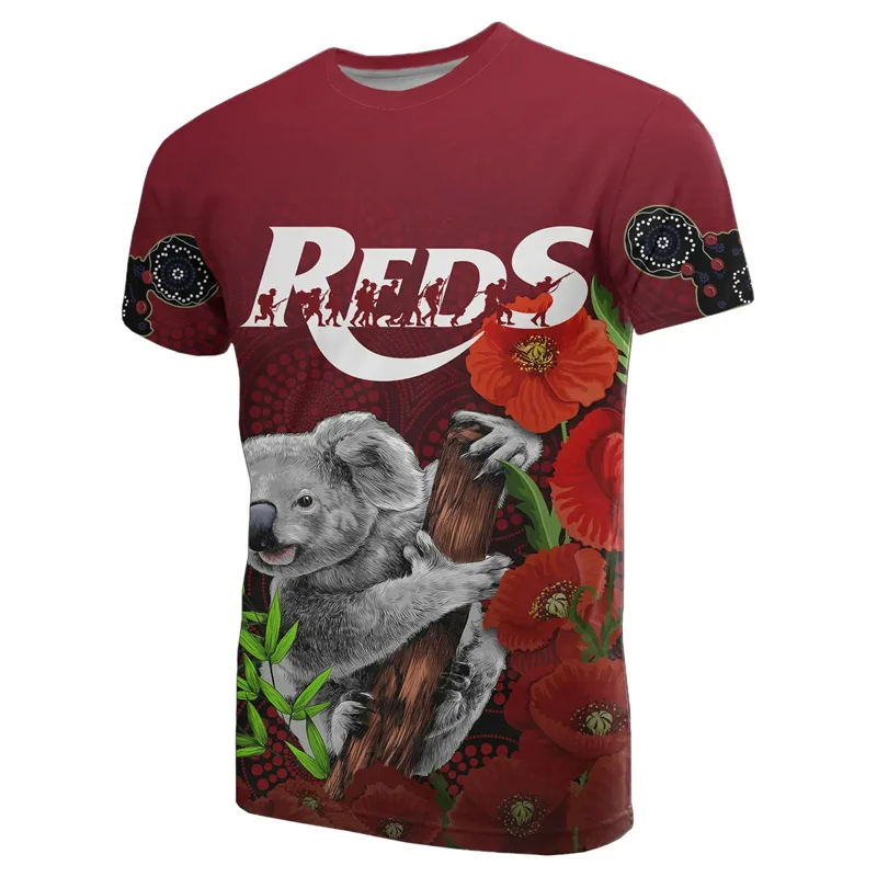 تي شيرت للرجال بطباعة ثلاثية الأبعاد في اليوم ، أنماط أرنب نيوزيلندا الجديدة في أستراليا ، تيشيرتات برسومات ، تيشيرتات زهور سماوية ، توب