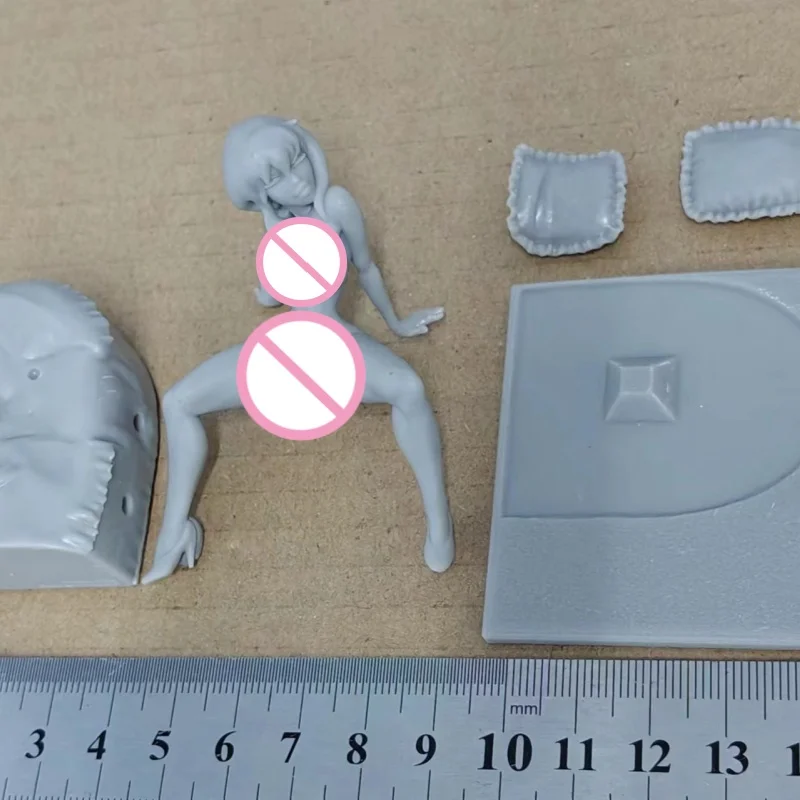Holli Tem Figura de Resina Completa Nsfw, Kit Modelo Miniatura Desmontado, Brinquedos Diorama Sem Pintura, Escala 1, 24, 75mm