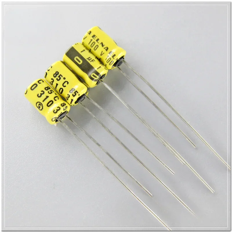 20PCS/100PCS ELNA RC2 series 100V1uF small size electrolytic capacitor 100V/1uF 4×7mm