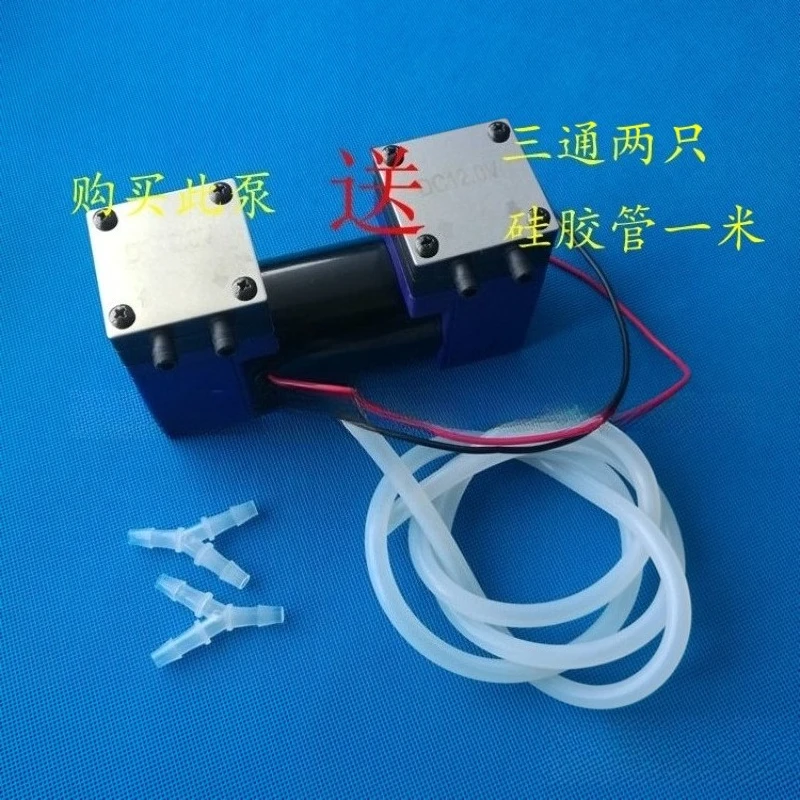 Dual Head Mini Diaphragm Vacuum Pump,12V 24V 220V Silent Air Suction & Inflation Pump