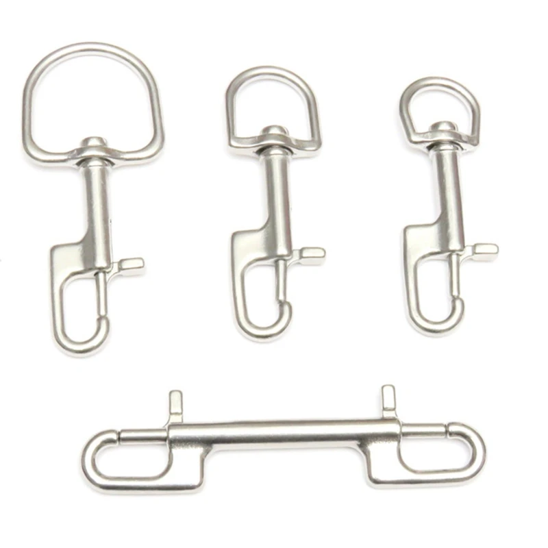 4PCS Bolt Snap Hook, Trigger Snaps Metal Clips For Diving, Dog Leash Durable Easy Install