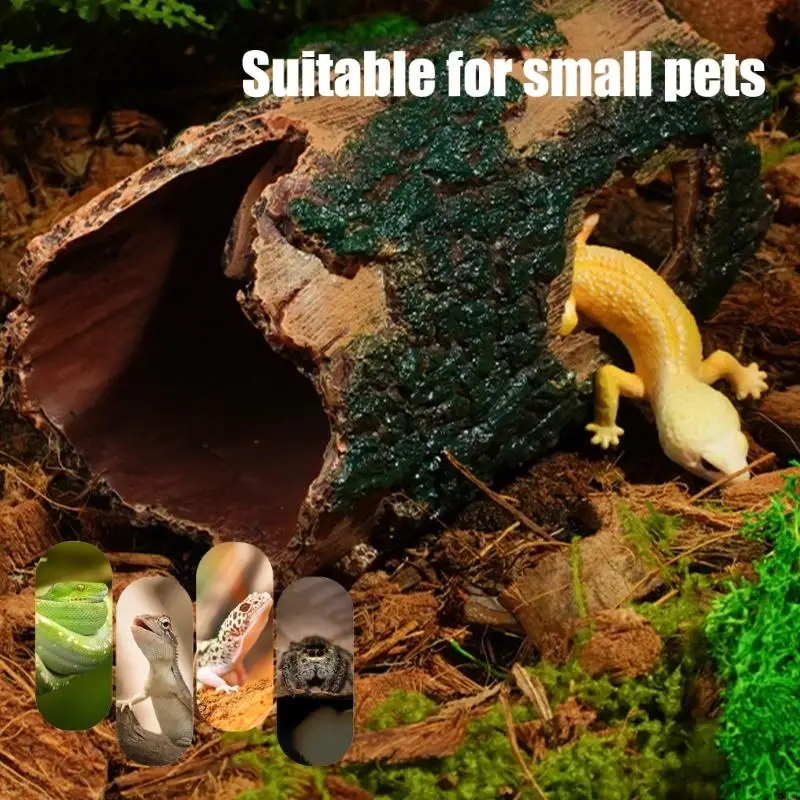 62KD Reptiles Enclosure Decoration Tree Stump Design Hideouts Cave Fishtanks Landscape