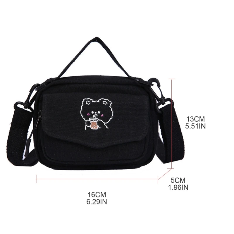 Japanese High School Girls Small Bag Women Handbags and Purses Canvas Itabag Women Crosssbody Bags