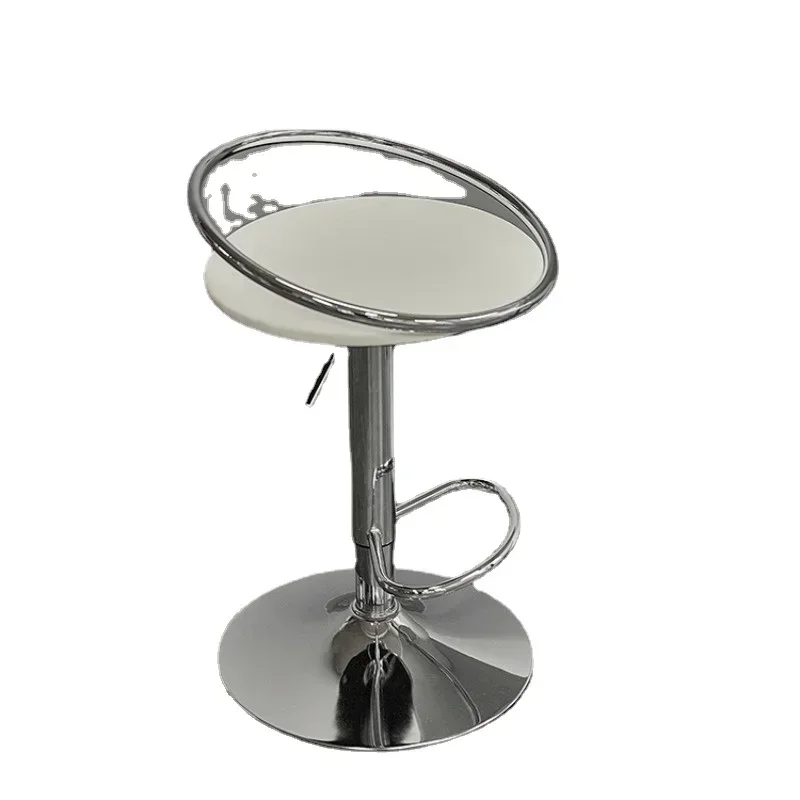 Nordic Moderne Eetkamerstoelen PU Zittend Gezicht Bar Stoel Lift Aanpassing Teller Krukken Ijzeren Kunst Frame voor Meubels