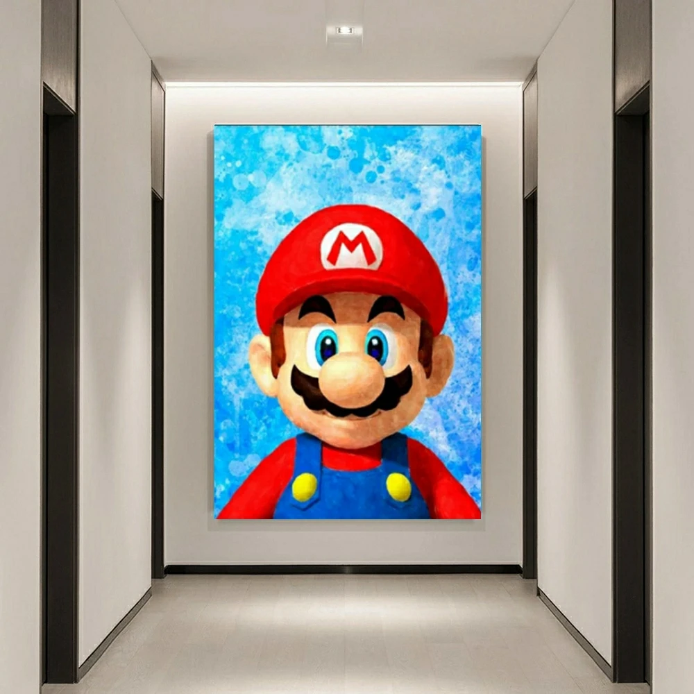 Mario Bros Cartoon Games Diamond Painting Embroidery 5D DIY Art Cross Stitch Artificial Mosaic Garden Decor Adult Gift Sale Kit