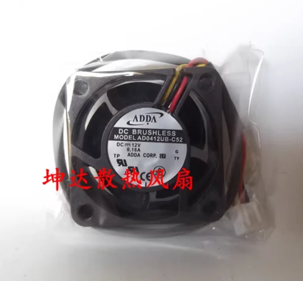 

ADDA AD0412UB-C52 DC 12 В 0,18 А 40x40x20 мм 3-проводной вентилятор охлаждения корпуса
