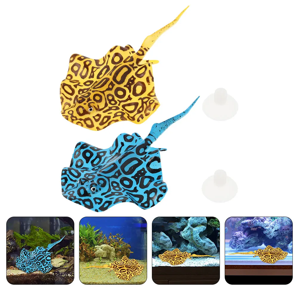 

2 Pcs Artificial Goldfish Environmentally Friendly Silicone Luminous Night Glow Aquarium Decoration Realistic Fish Tank L