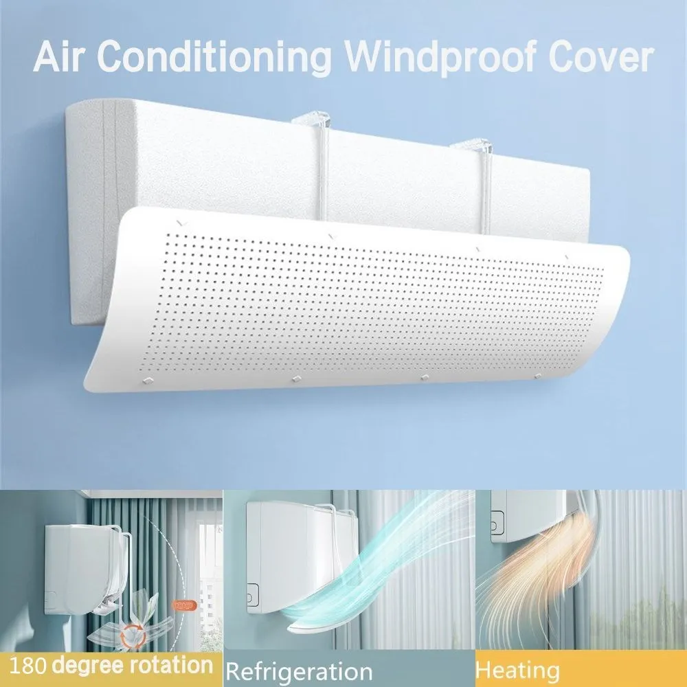 Air Conditioning Wind Shield Infant Anti Direct Blowing Wind Guide Cover Outlet Baffle Dust Cover Wall Mounted Wind Deflector