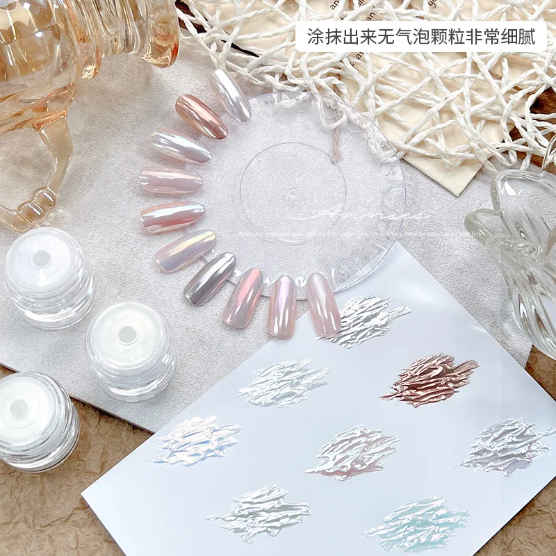 Only 0.4g Super Bright Silver Magic Mirror Aurora Moonlight Powder Nail Art Glitter Dust Pigment Manicure Ornaments Accessories