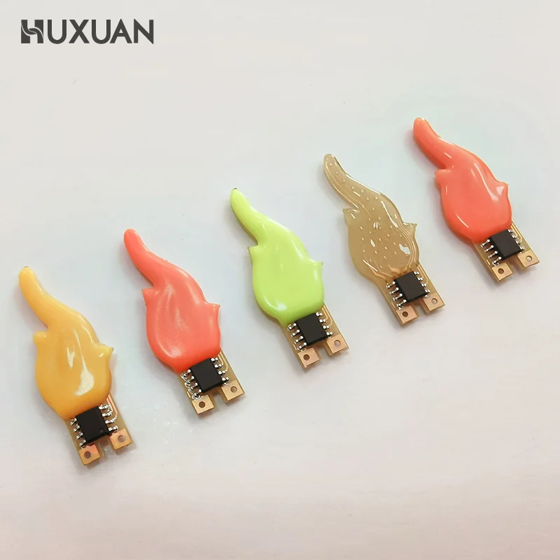 3v Led Cob Flash Candles Flexible Filament Diode Light Decoration Light Bulb Accessories 2200K Diy Candle Light Parts