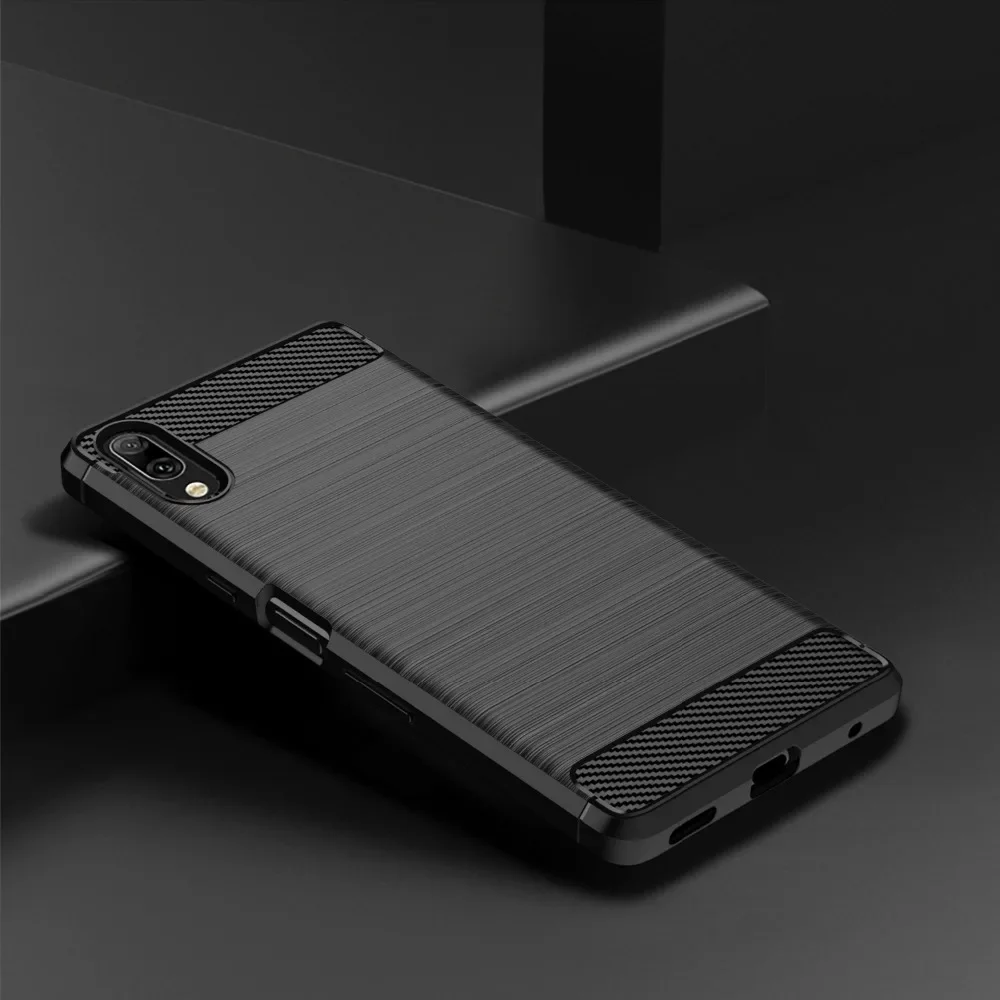 Case For Sony Xperia 10 5 1 VII VI V IV iii ii Lite Plus L3 L2 8 XA2 Xperia1 Xperia10 Soft Silicone Carbon Fiber Cover Case