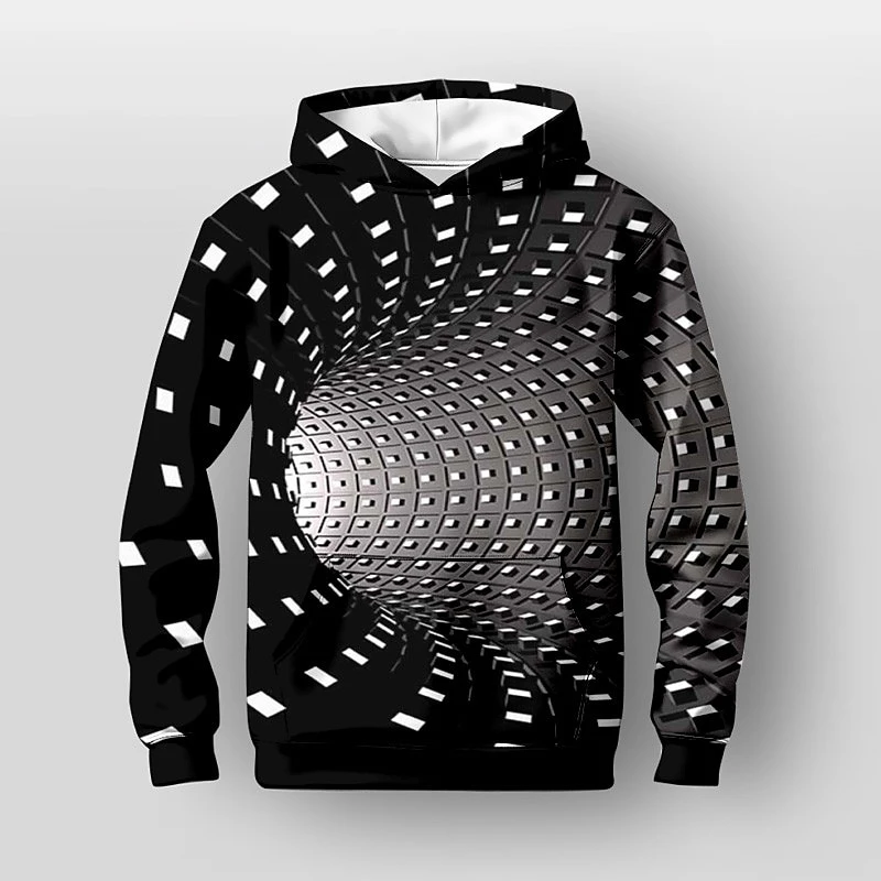 

Новые толстовки с 3D графикой, черно-белые толстовки с изображением Vertigo Hypnotic Unisxe, забавные мужские и женские повседневные толстовки с рисунком, уличная одежда, свитер, мужские топы