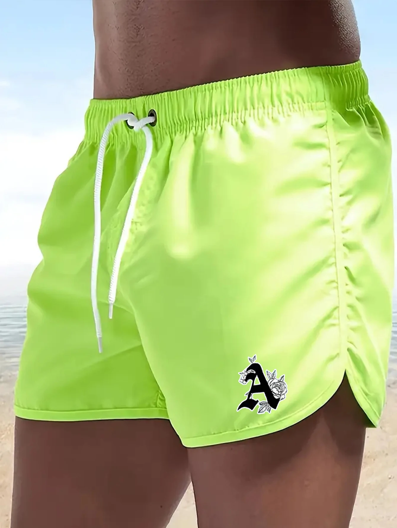 

Men's Beach Casual Letter Print Shorts Suitable for Surfing Cycling And Sports