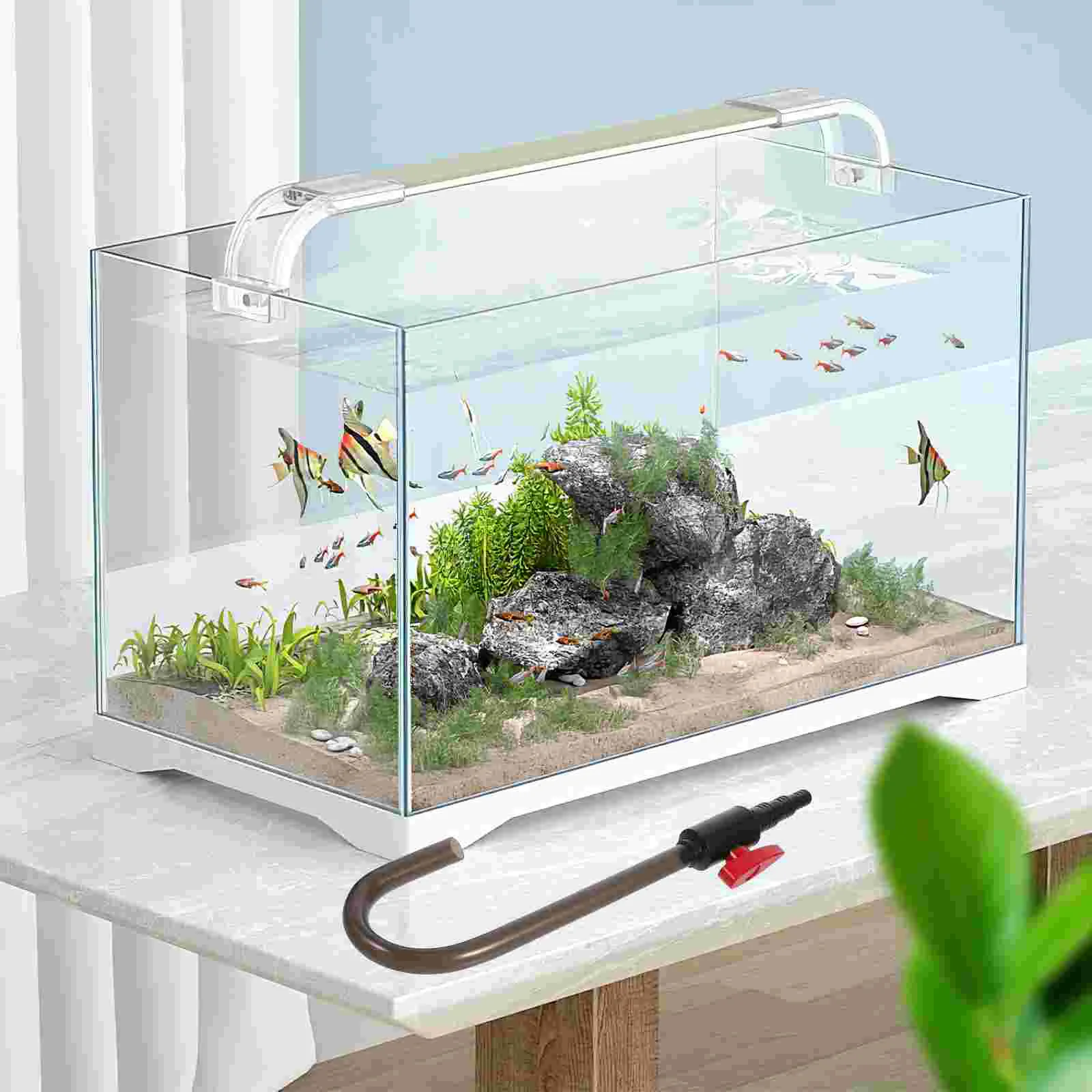 s Premium Material Bent Pipe Fish Tank Filler Wall Mount Changer Lightweight Compact Multi Scene Use Simple Water Supply Pipe