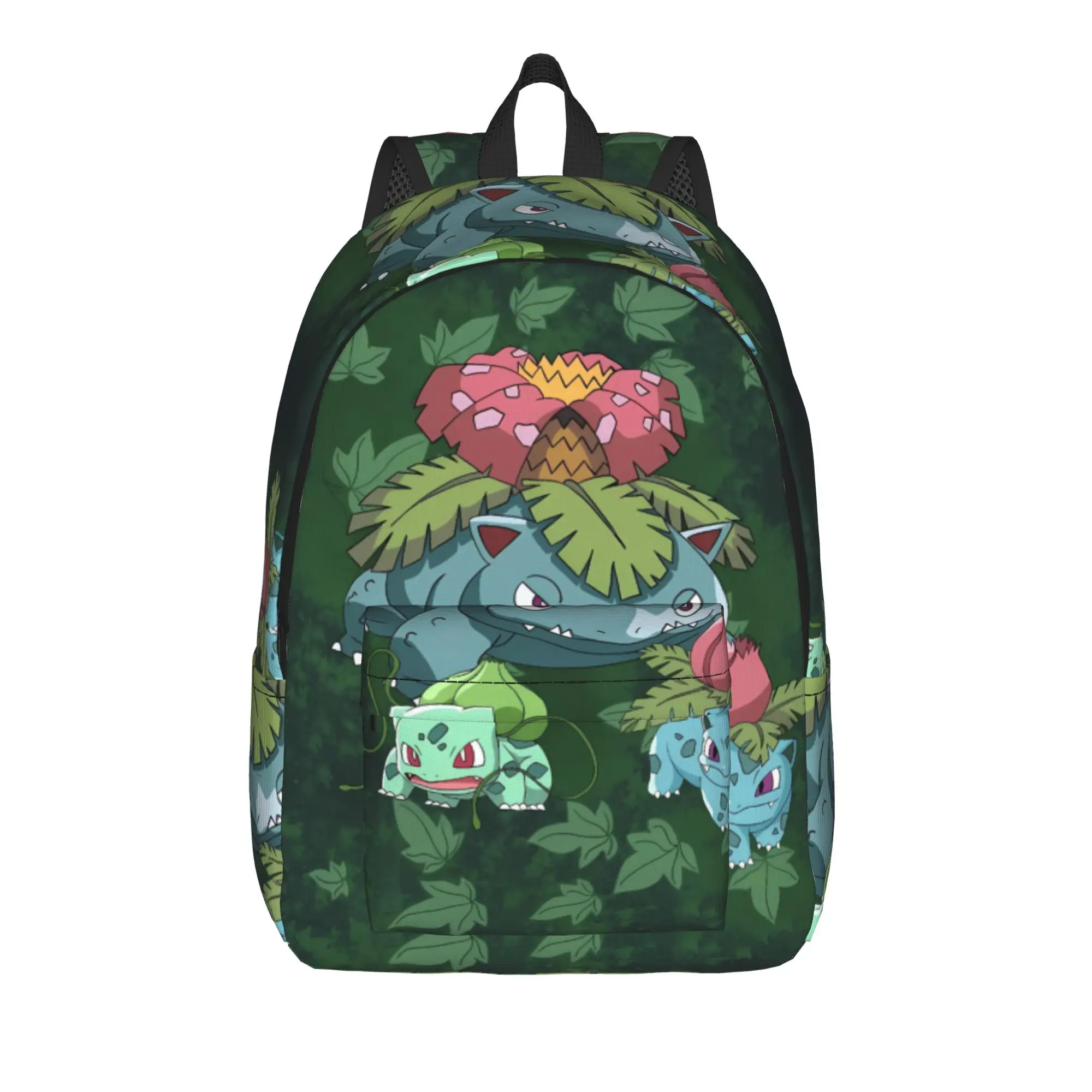 Bulbasaur Forest Cartoon Backpack  Travel Backpacks Male Colorful Pattern High School Bags Cool Rucksack