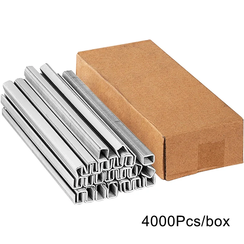 4000Pcs/box U-shape 506 503 Buckle Staples for Manual Sausage Clipper Plastic Bags Strapping Machine Supermarket Tightening Bags