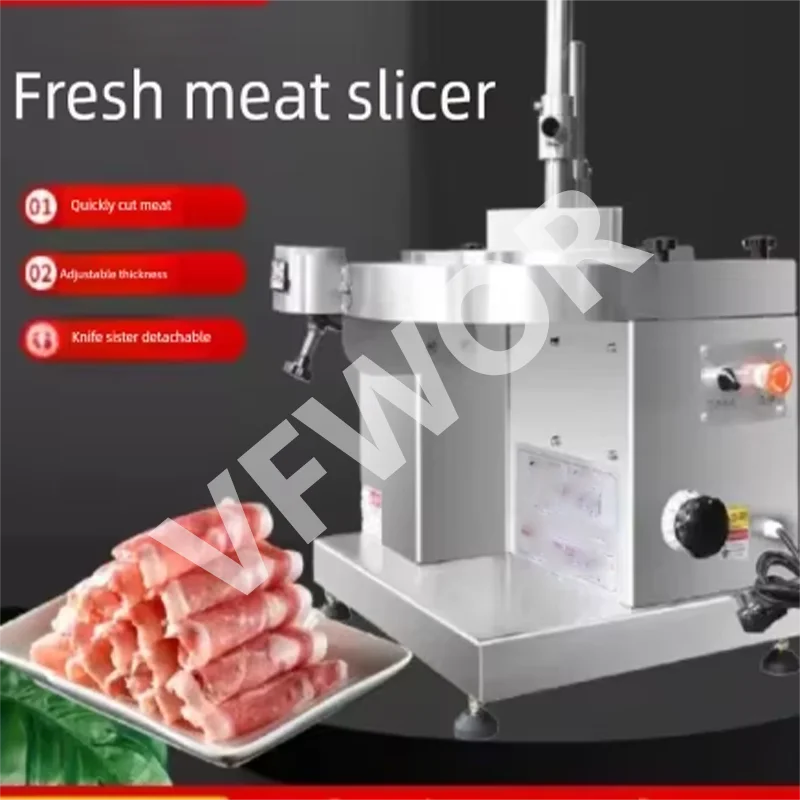 Multi-Functional Fresh Meat Slicer Beef Mutton Waist Slicer Chipper Fat Beef Frozen Meat Hot Pot Electric Meat Cutting Machine